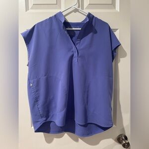 women's Blueberry Rafaela™ - Oversized Scrub Top - M / Blueberry